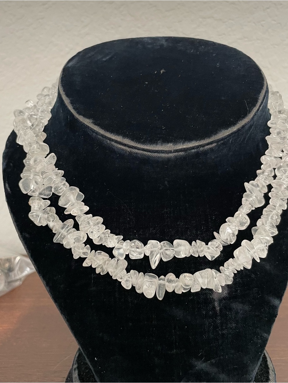 Clear Crystal Quartz Necklace